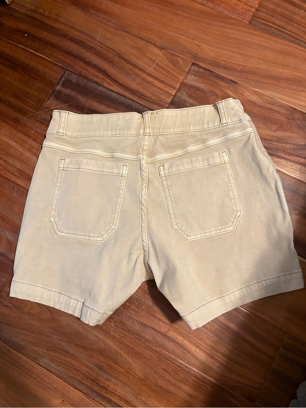 SPANX‎ Twill Utility Shorts Khaki Tan Pull On Shaping Shorts Size S (0354) - Picture 6 of 7
